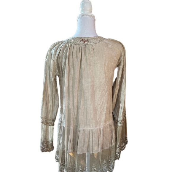 SCULLY WOMENS LIGHTWEIGHT FLOWY SOFT LONG SLEEVE BLOUSE - Picture 5 of 10